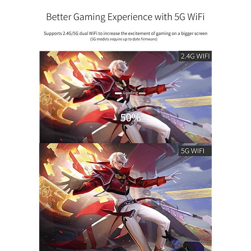 G7 Plus 24G Miracast dongle for TV 4K Wireless Screen Mirroring Device for iPhone iPad Android to TV Projector Monitor