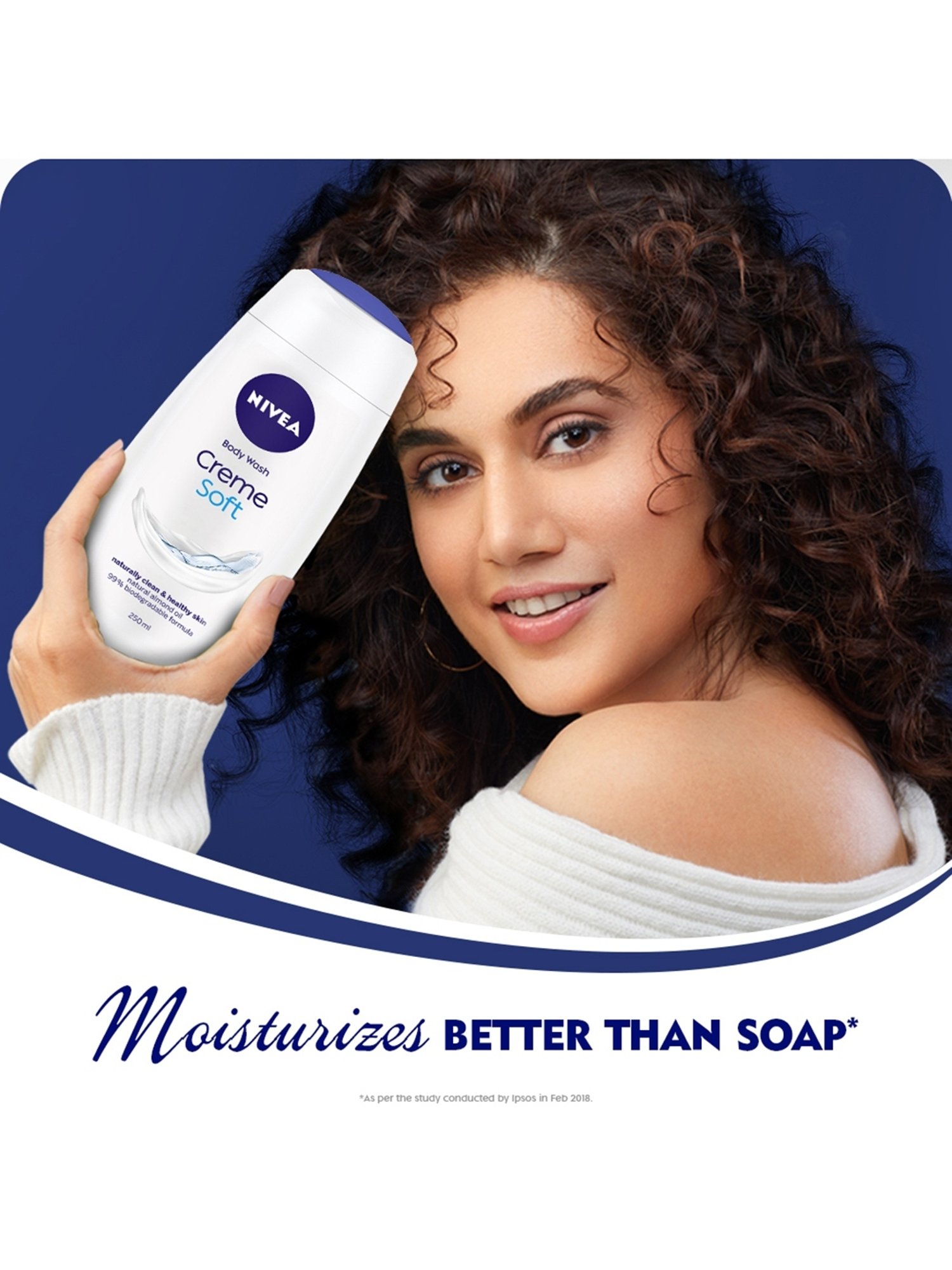 Nivea Creme Care Women Shower Gel & Body Wash for Soft Skin - 250 ml