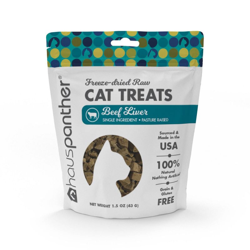 Hauspanther Freeze Dried Beef Liver Cat Treats - 1.5oz