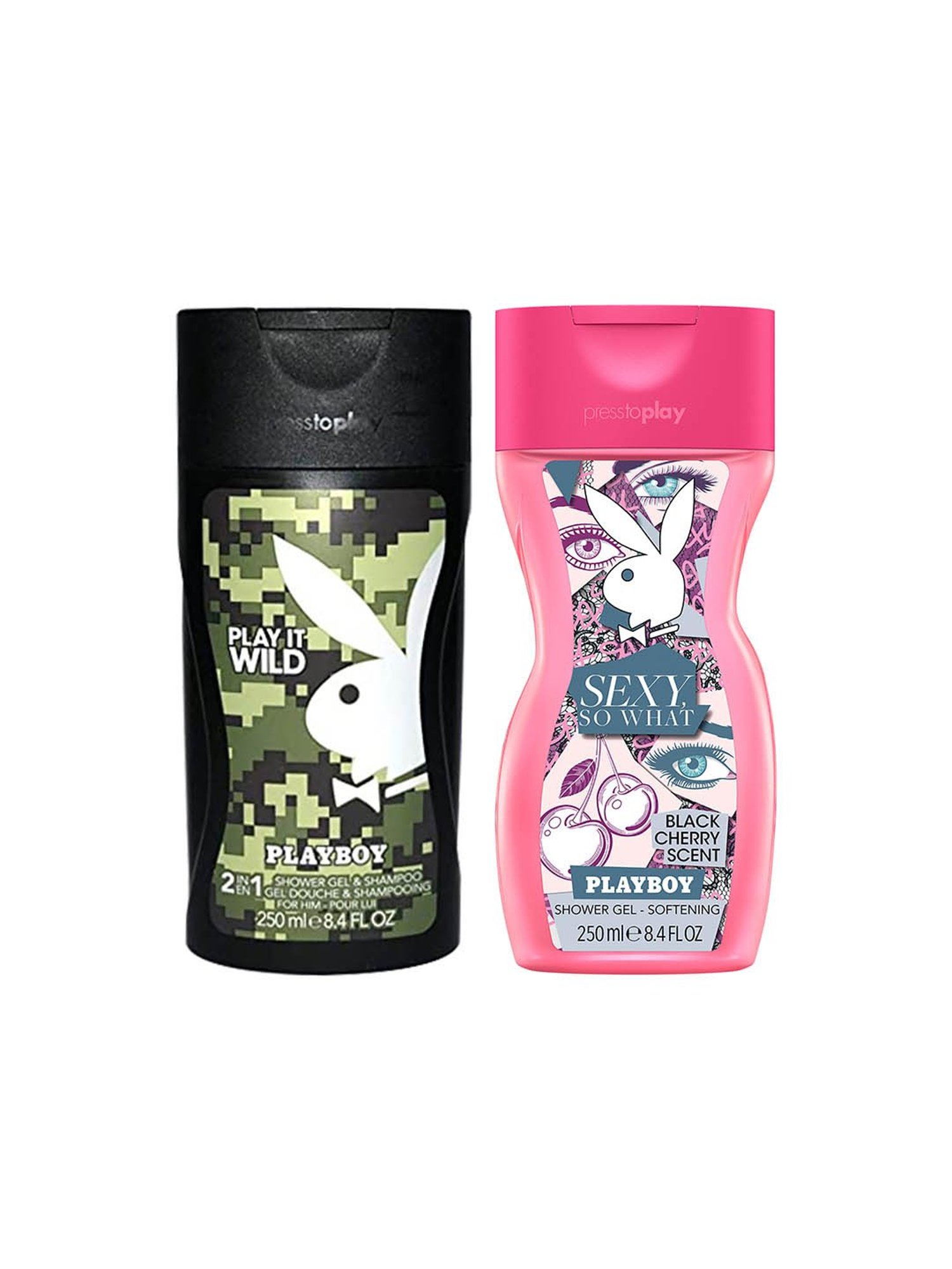 Playboy Play It Wild and Sexy So What Shower Gel Combo
