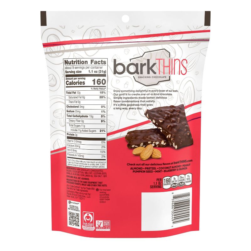 barkTHINS Almond with Sea Salt Dark Chocolate - 10oz