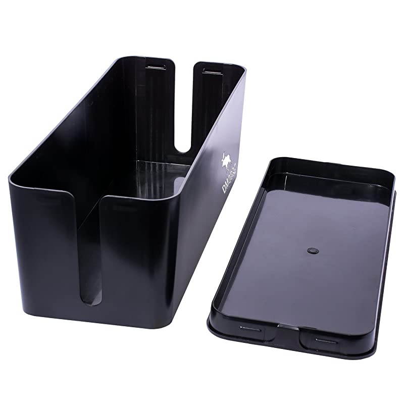 Cable Management Box Organizer for Cords Power Strips or Surge Protectors Hide Loose Wires Behind TVs Home Office Computers Office Desks Entertainment Centers