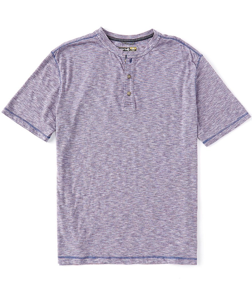 Solaris Short-Sleeve Striated Yarn Henley