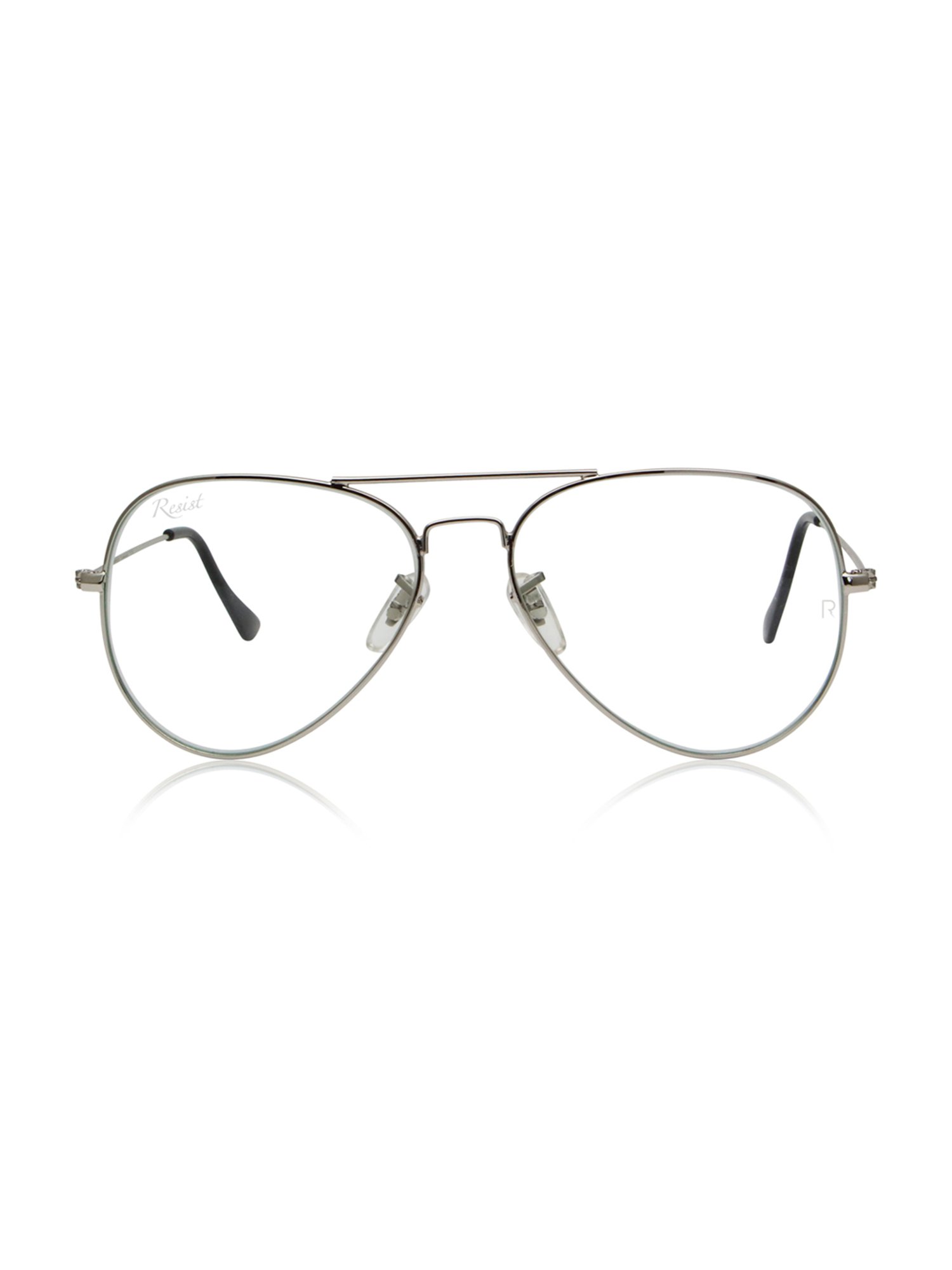 Resist Eyewear Clear Aviator UV Protection Unisex Sunglasses