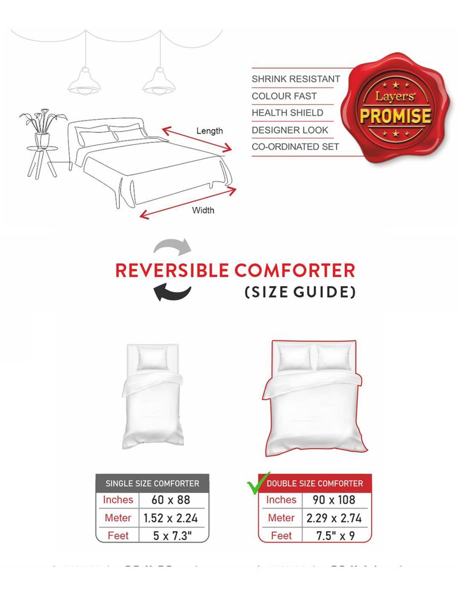 Layers Firenze Printed Yellow 120 GSM Cotton Double Comforter