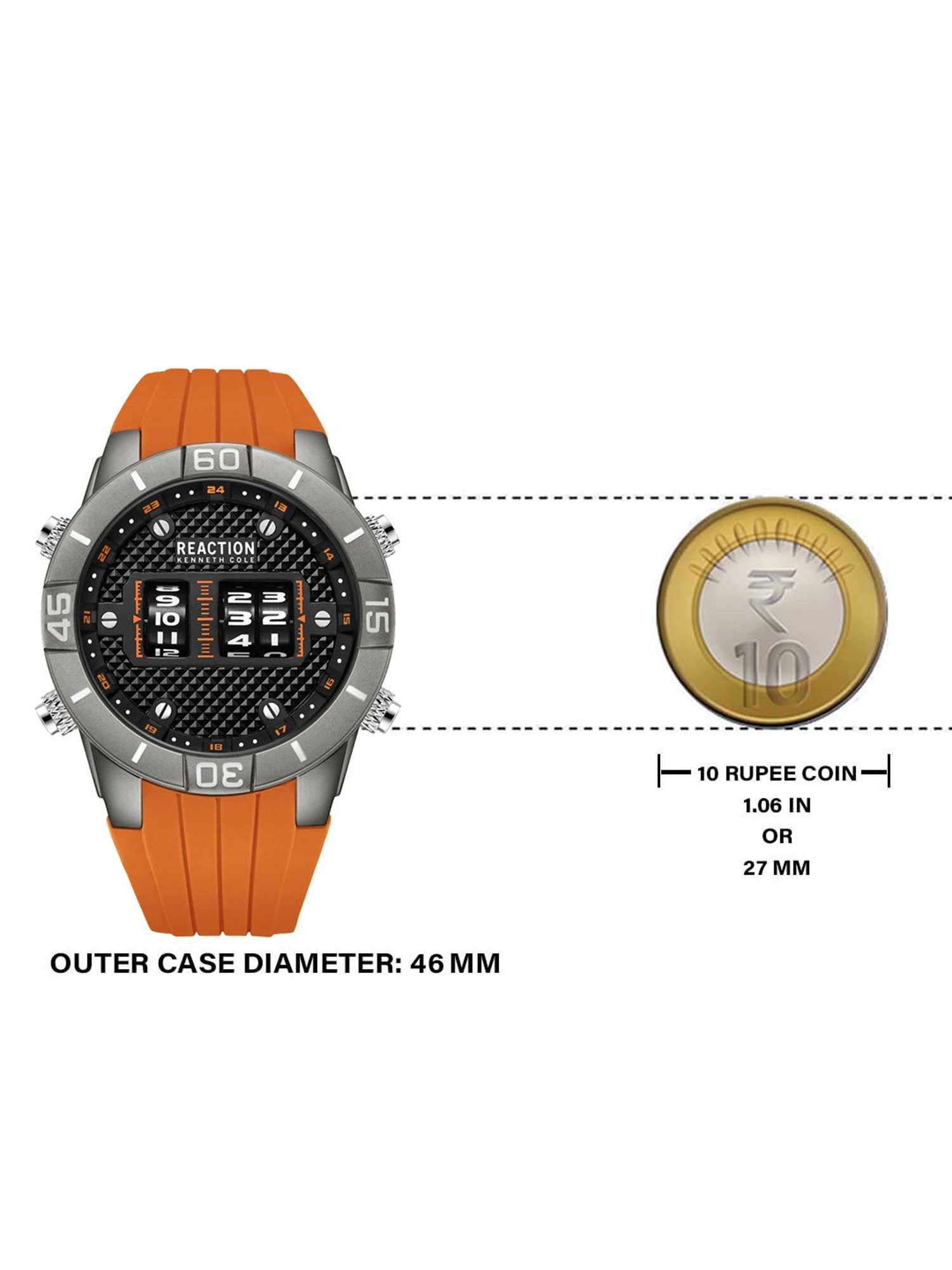 Reaction Kenneth Cole KRWGQ9006003 Analog Watch for Men