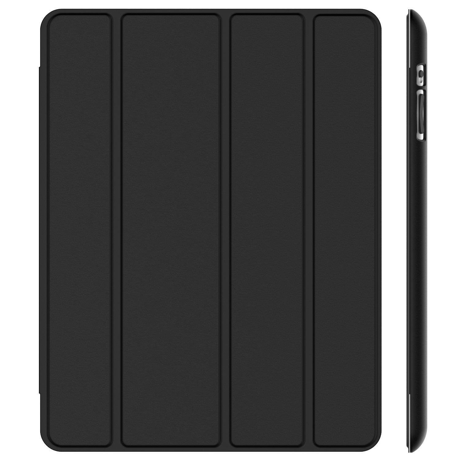 jetech case for apple ipad 2 3 4 (old model) smart cover with auto sleep/wake (black)
