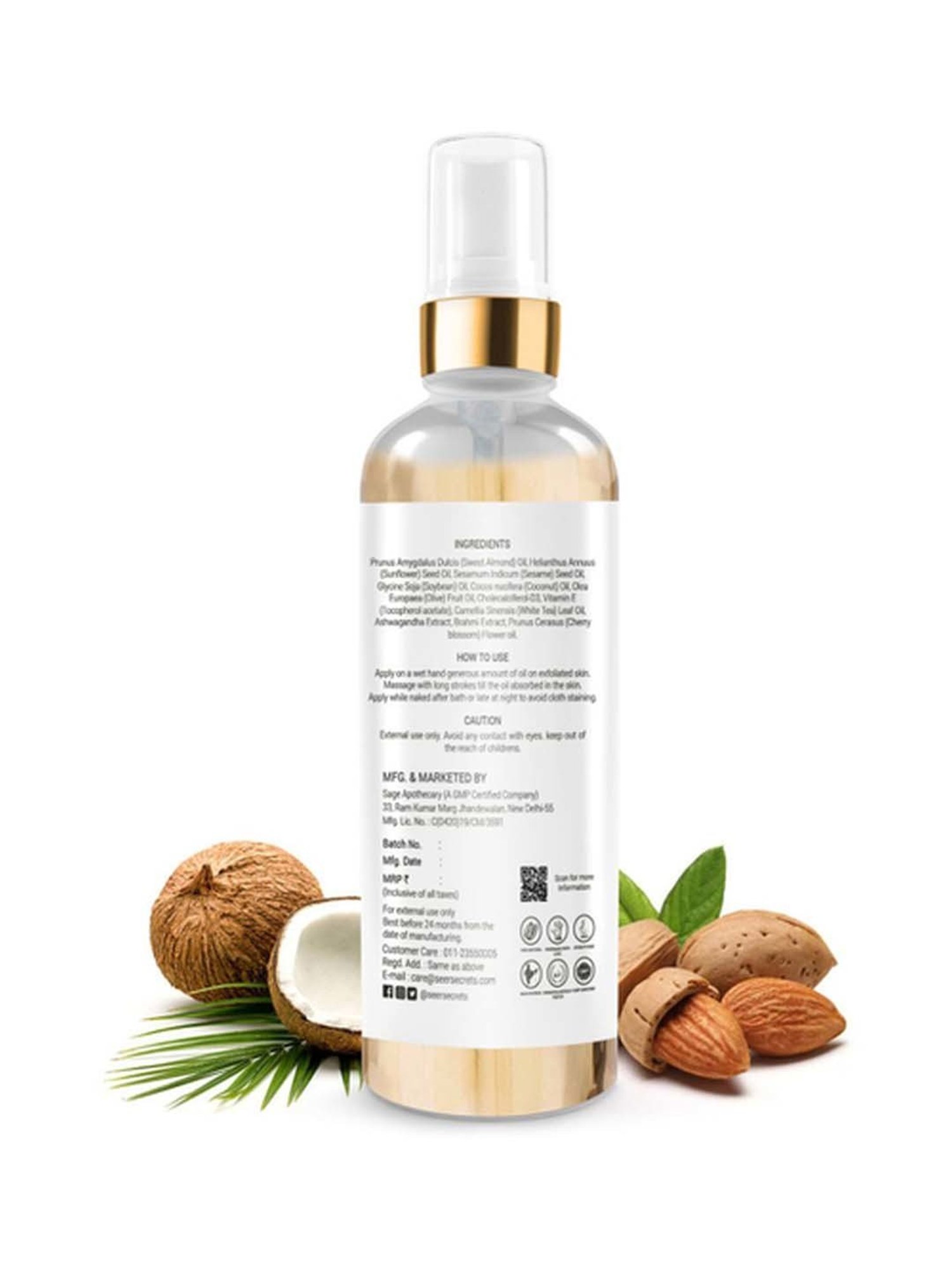 Seer Secrets Revitalising Vitamin D3 & E Oil - 100 ml