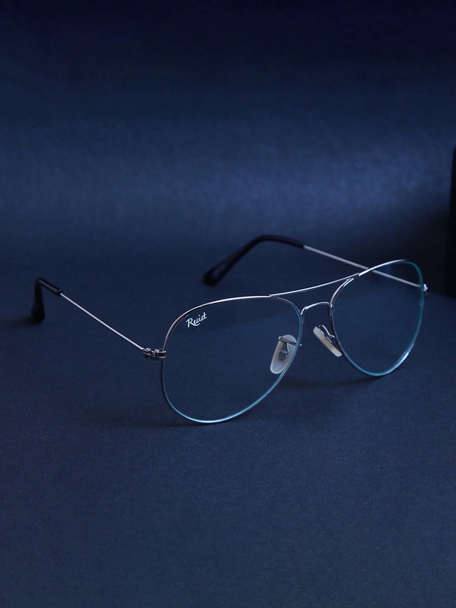 Resist Eyewear Clear Aviator UV Protection Unisex Sunglasses