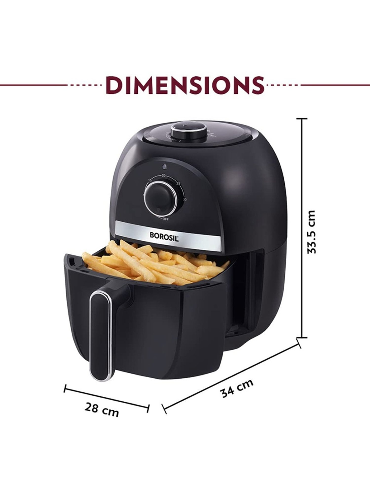 Prestige Nutrifry Black Plastic Electric Digital Touch Airfryer 4.5L