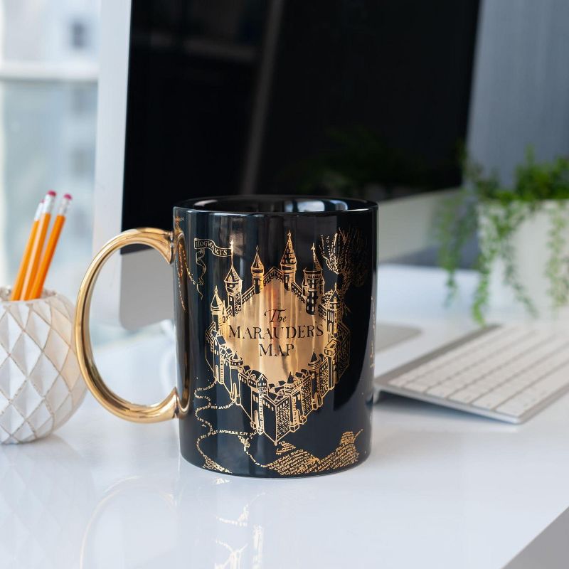 Seven20 Oversized Harry Potter Marauder's Map Ceramic Coffee Mug | Holds 64 Oz.