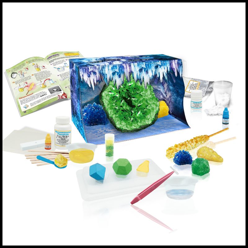 WILD! Science Environmental Science Crystal Growing Caves and Geodes - Science Kit for Ages 8+
