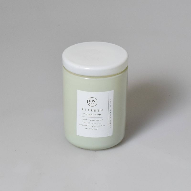 4oz Wellness Spa/Refresh Eucalyptus and Sage Candle - DW Home
