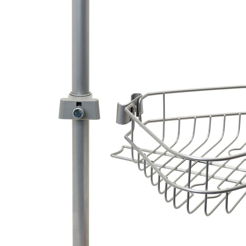Corner Pole Caddy Nickel - Zenna Home