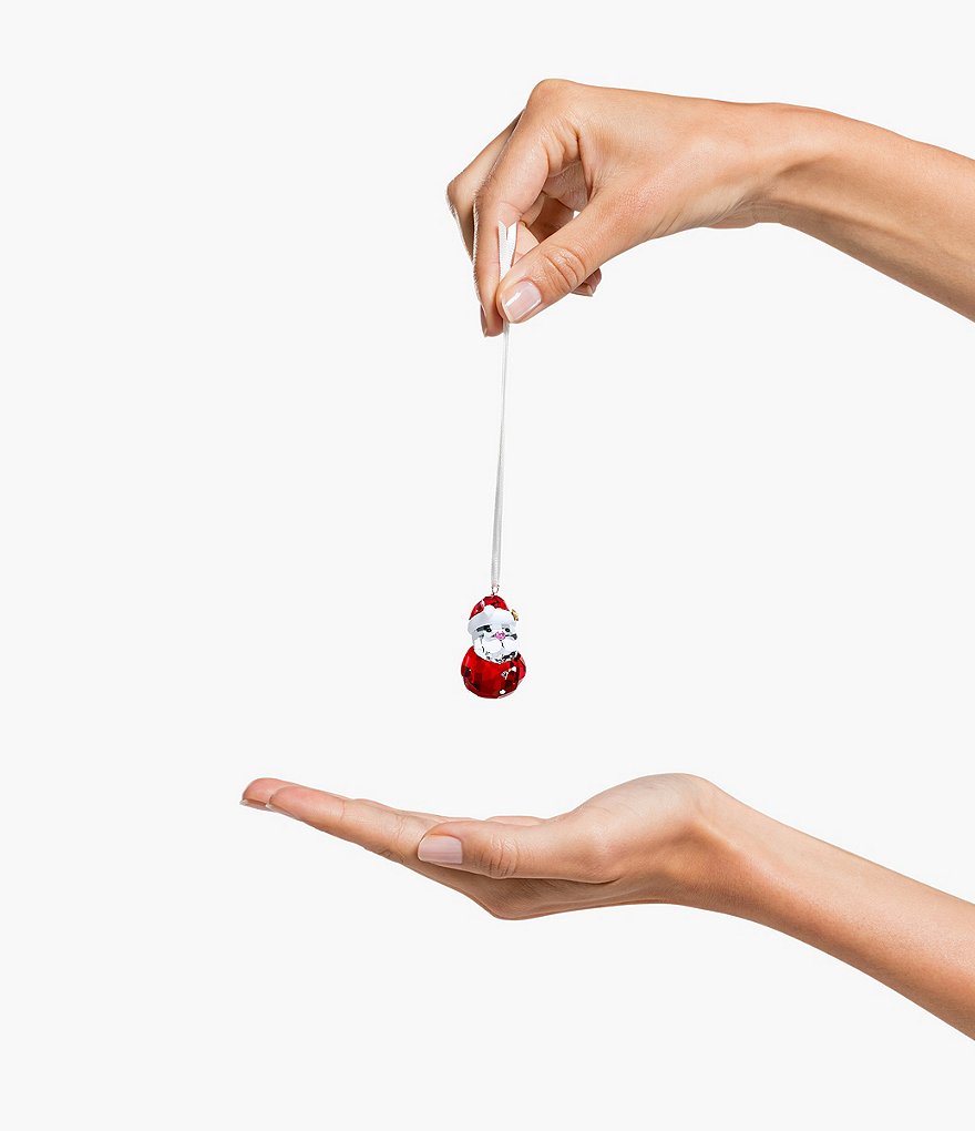 Swarovski Crystal Rocking Santa Clause Ornament