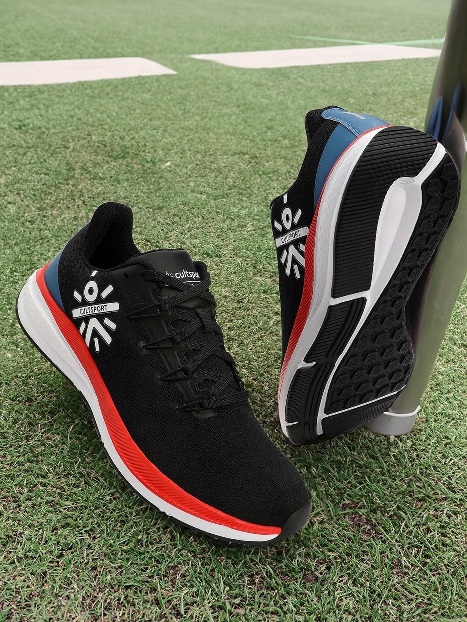 Cultsport Men's Firebird Black Running Shoes