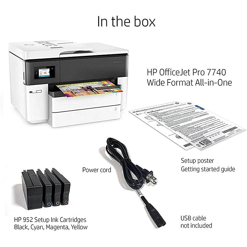 OfficeJet Pro 7740 Wireless AllinOne Printer + Standard Ink