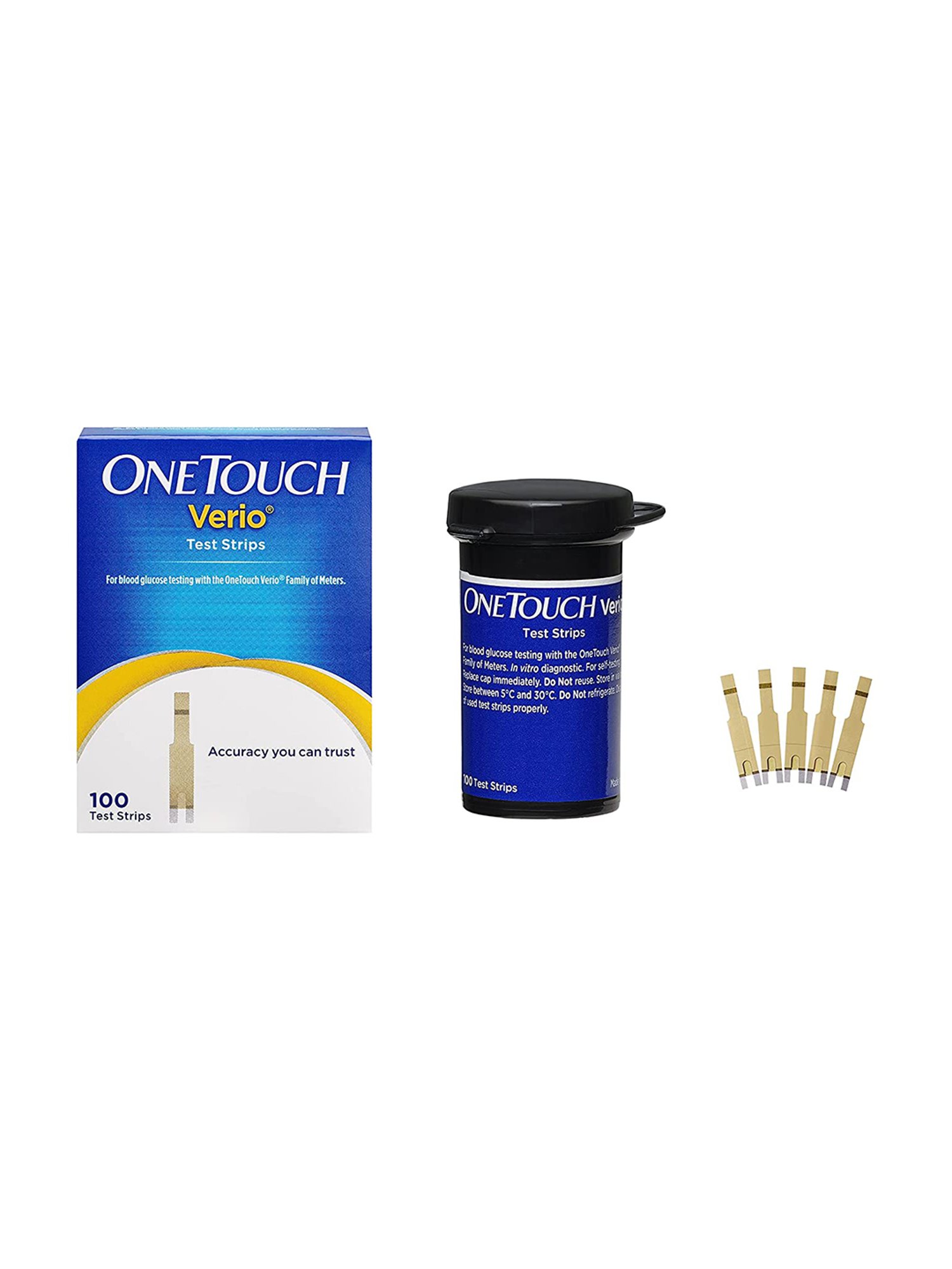OneTouch Verio Test Strips - Pack of 100