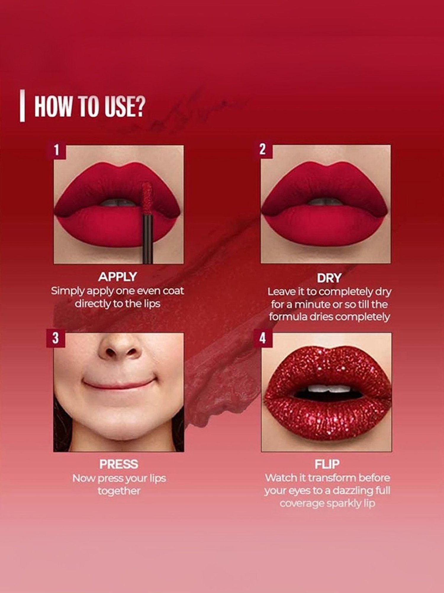 Colorbar Stary Flip Lipcolor Hot As Hell-001 - 3.5 gm