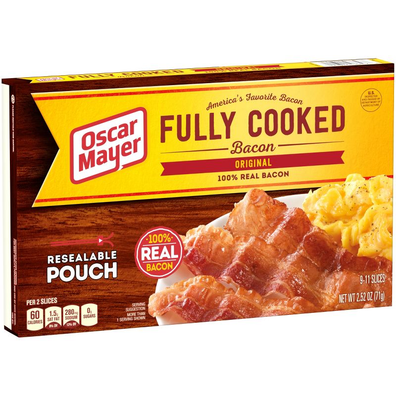 Oscar Mayer Fully Cooked Bacon - 2.52oz