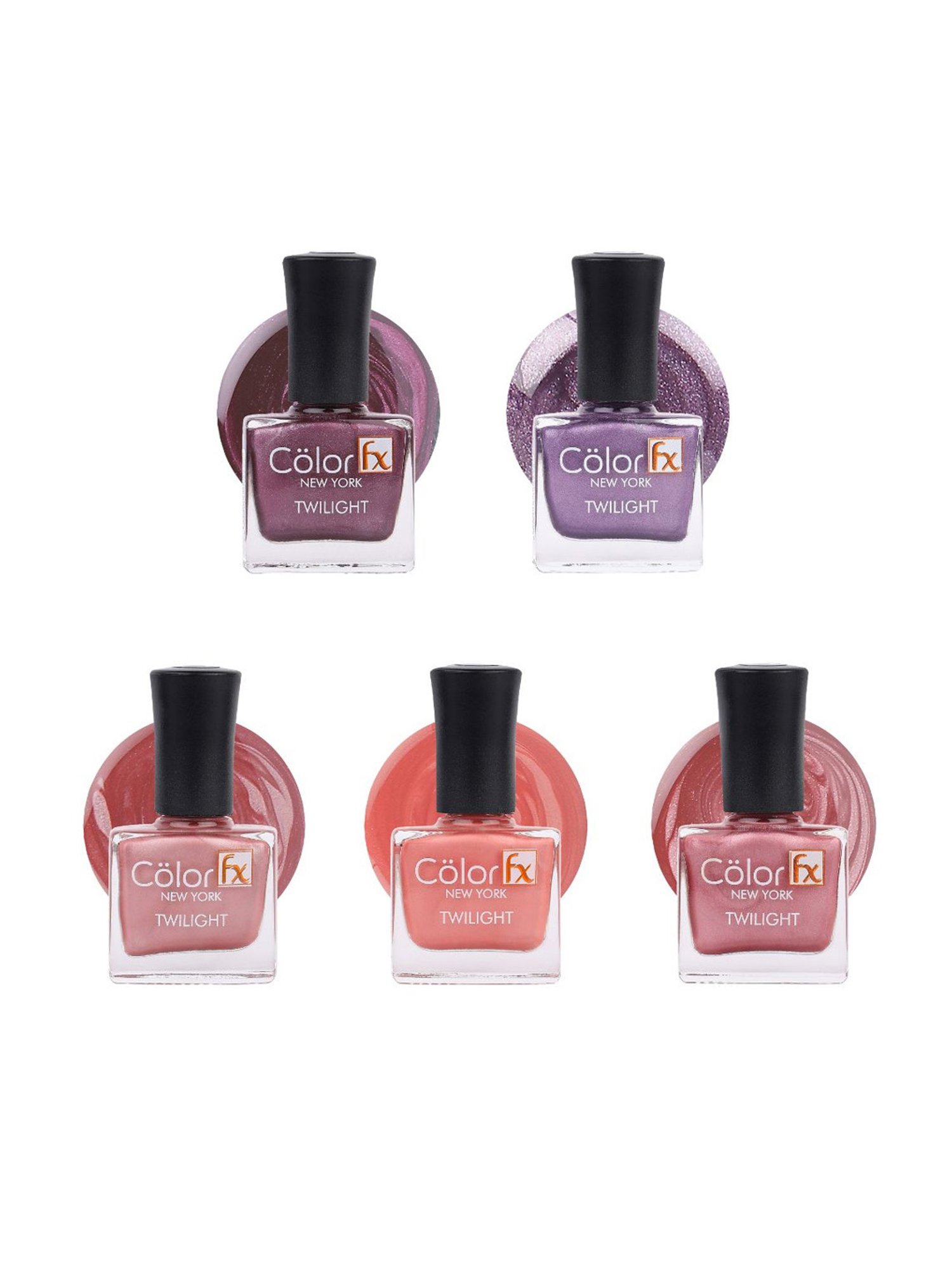 Color Fx Premium Non-Toxic Nail Polish Unique Unicorn Combo Set of 5 - 45 gm