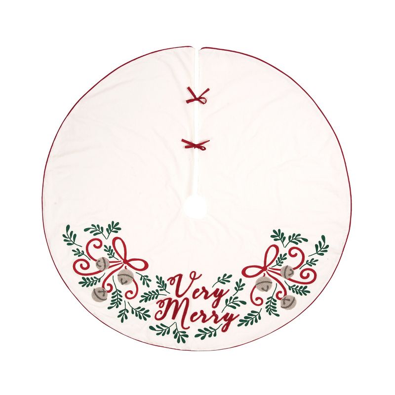 Saro Lifestyle Galvanized Christmas Tree Ring With Gold Rim