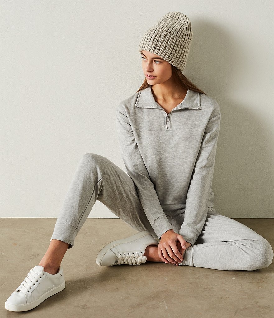 Coco + Jaimeson Coordinating Off-The-Shoulder French Terry Top