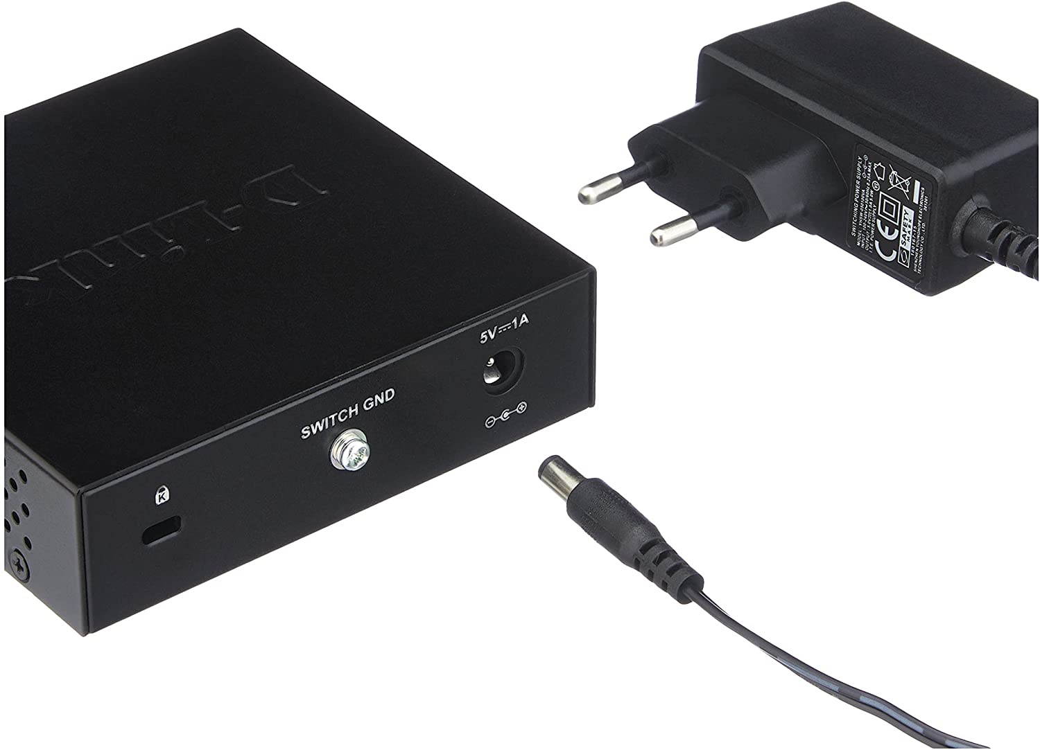 Ethernet Switch, 5 Port Gigabit Unmanaged Metal Desktop Plug and Play Compact (DGS-105)