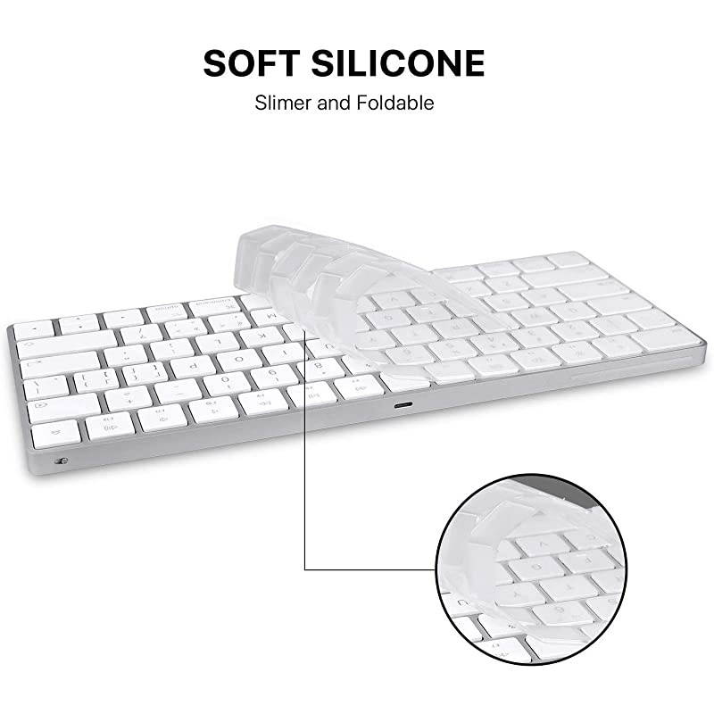 Magic Keyboard Cover Skin Protector Fit for Apple iMac Magic Keyboard MLA22LLA A1644 Clear TPU