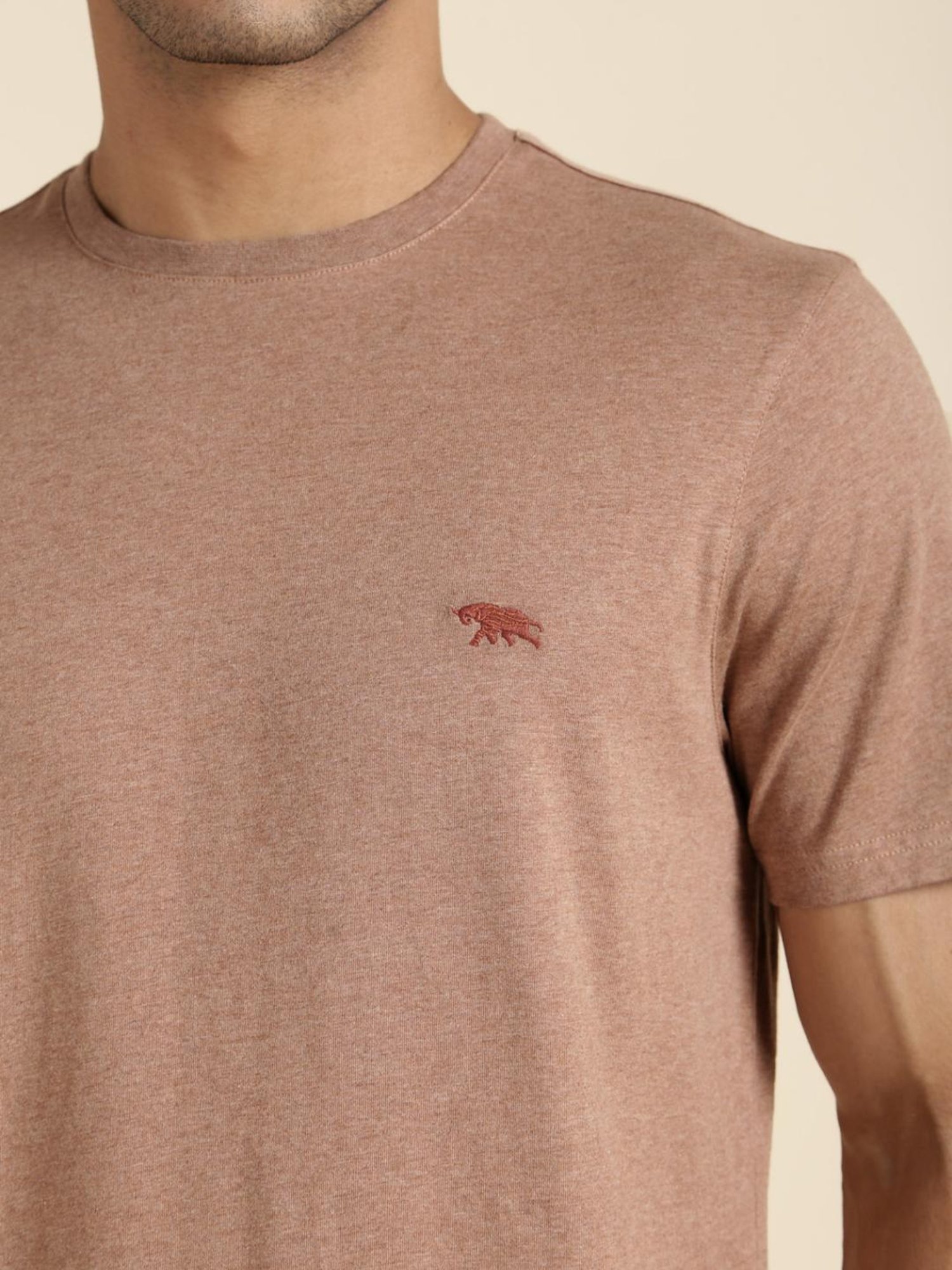 Andamen Khaki Regular Fit T-Shirt