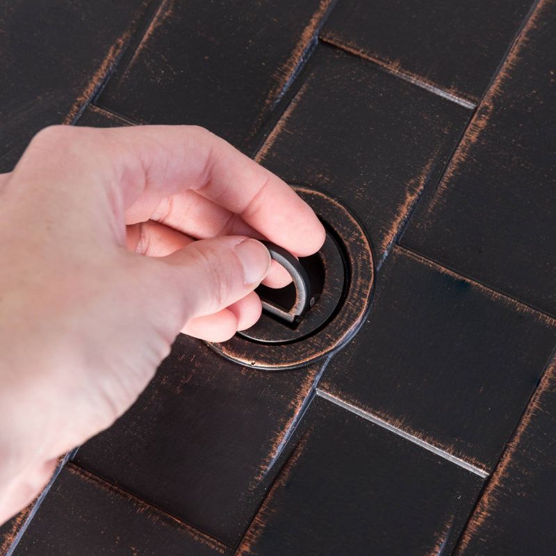 Armstrong Round Aluminum LPG Fire Pit - Fire Sense