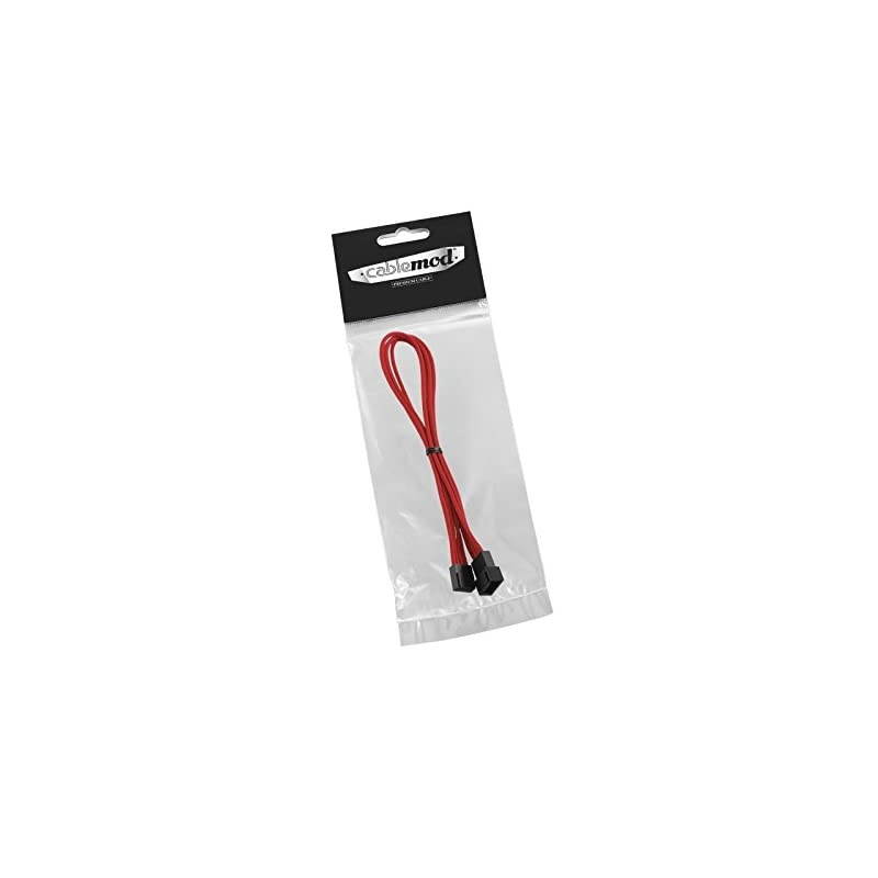 ModFlex 4pin Fan Cable Extension 30cm Red