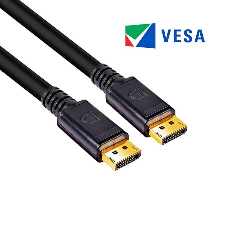 DisplayPort to DisplayPort 14HBR3 Cable DP 14 8K 60Hz 4m1312 24AWG Black VESA Certified CAC1069B