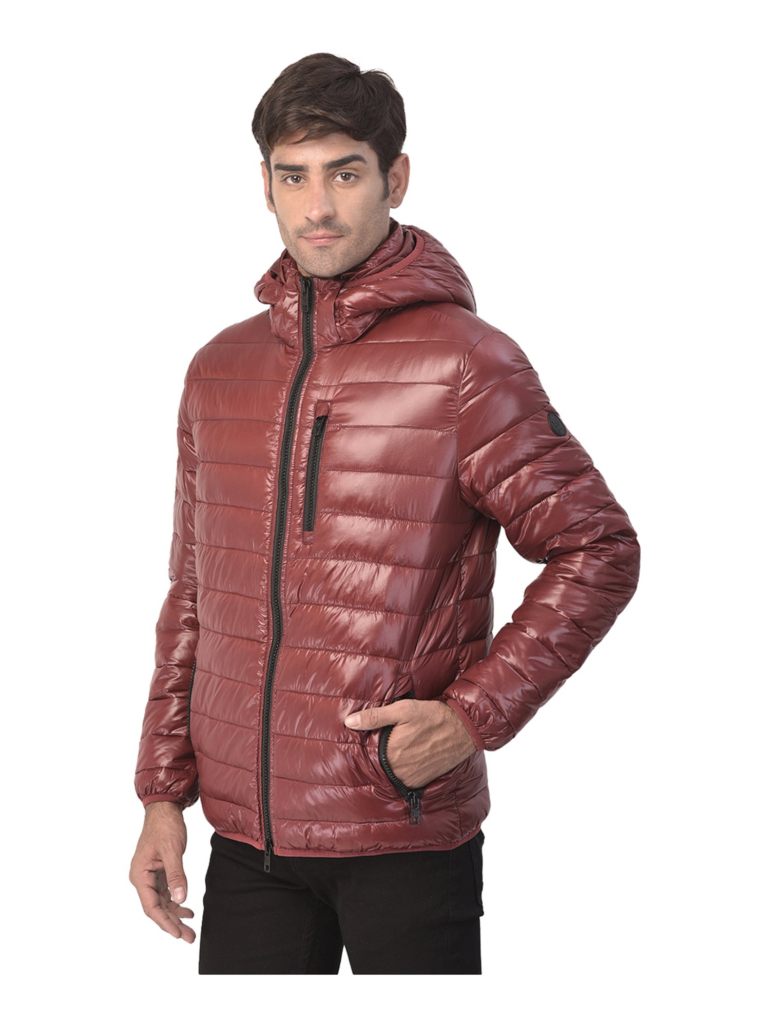 Woods Wine Nylon Hooded Jacket