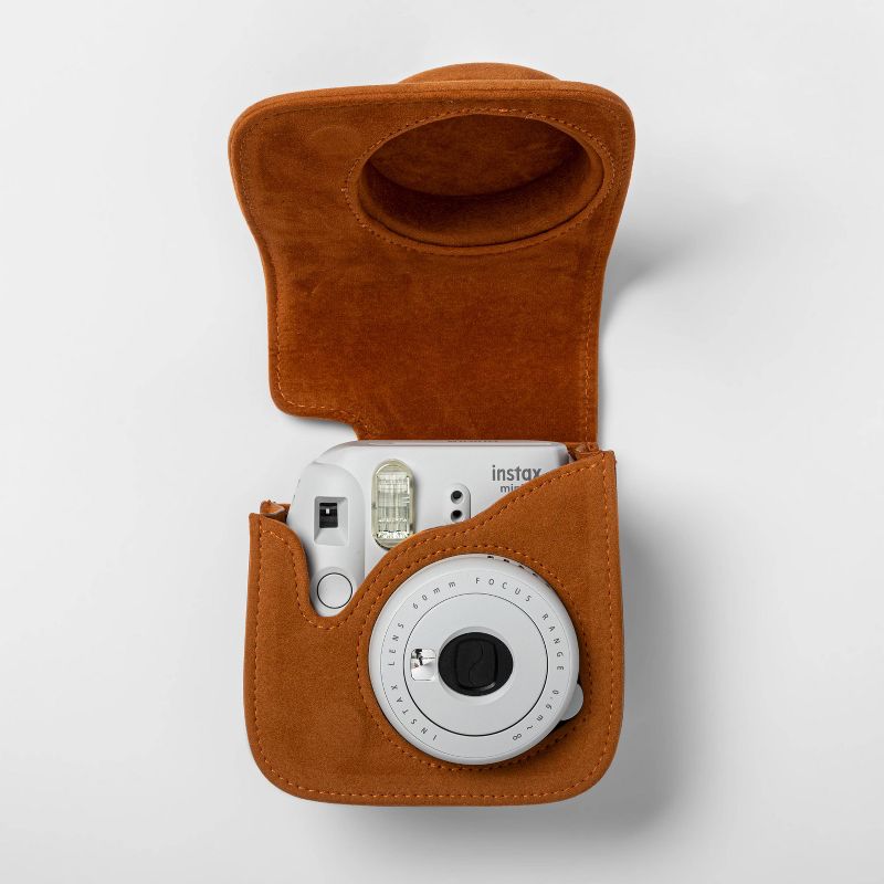 heyday™ Instant Camera Brown Faux Suede Cross Body Case