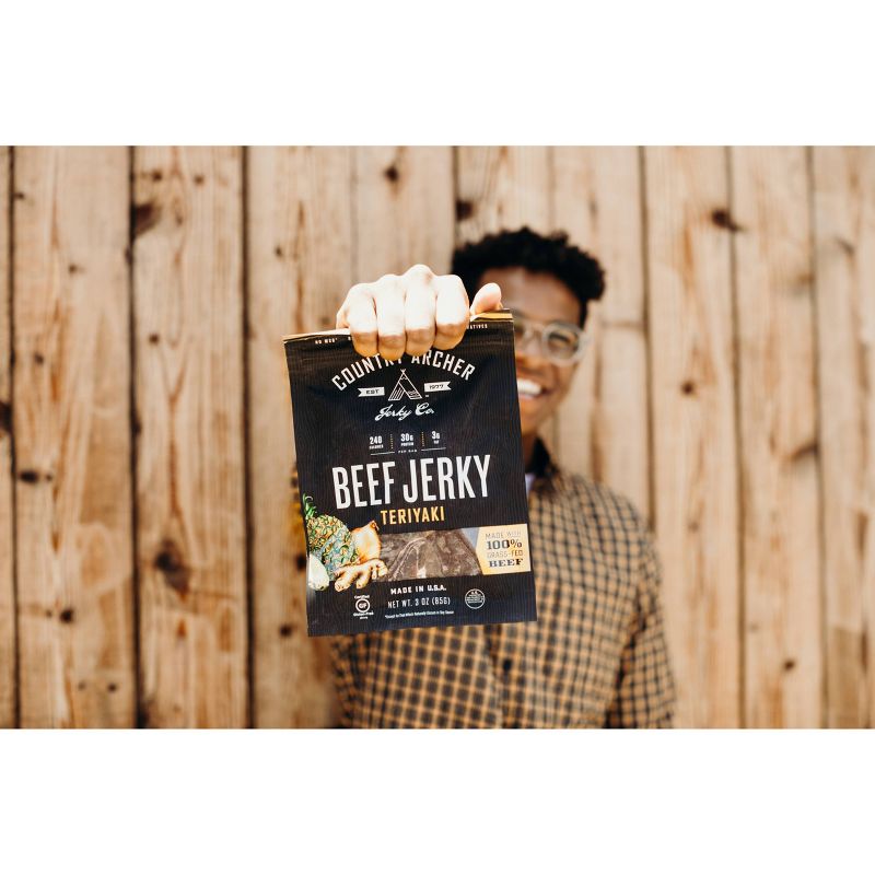 Country Archer All Natural Grass Fed Teriyaki Beef Jerky - 3oz