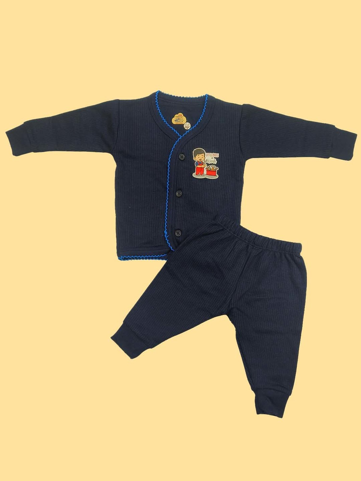 Bodycare Kids Assorted Striped Full Sleeves T-Shirt with Pants