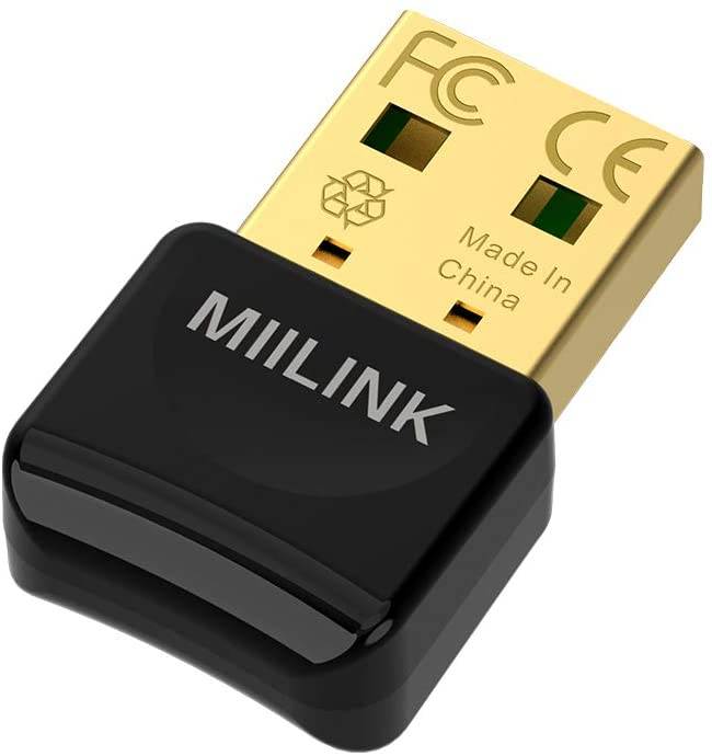 Bluetooth Adapter for PC, USB Bluetooth Adapter, Bluetooth 5.0 EDR USB Bluetooth Receiver for Stereo Headphones, Keyboard, Mouse, Laptop Windows 10,8,7 Compatible