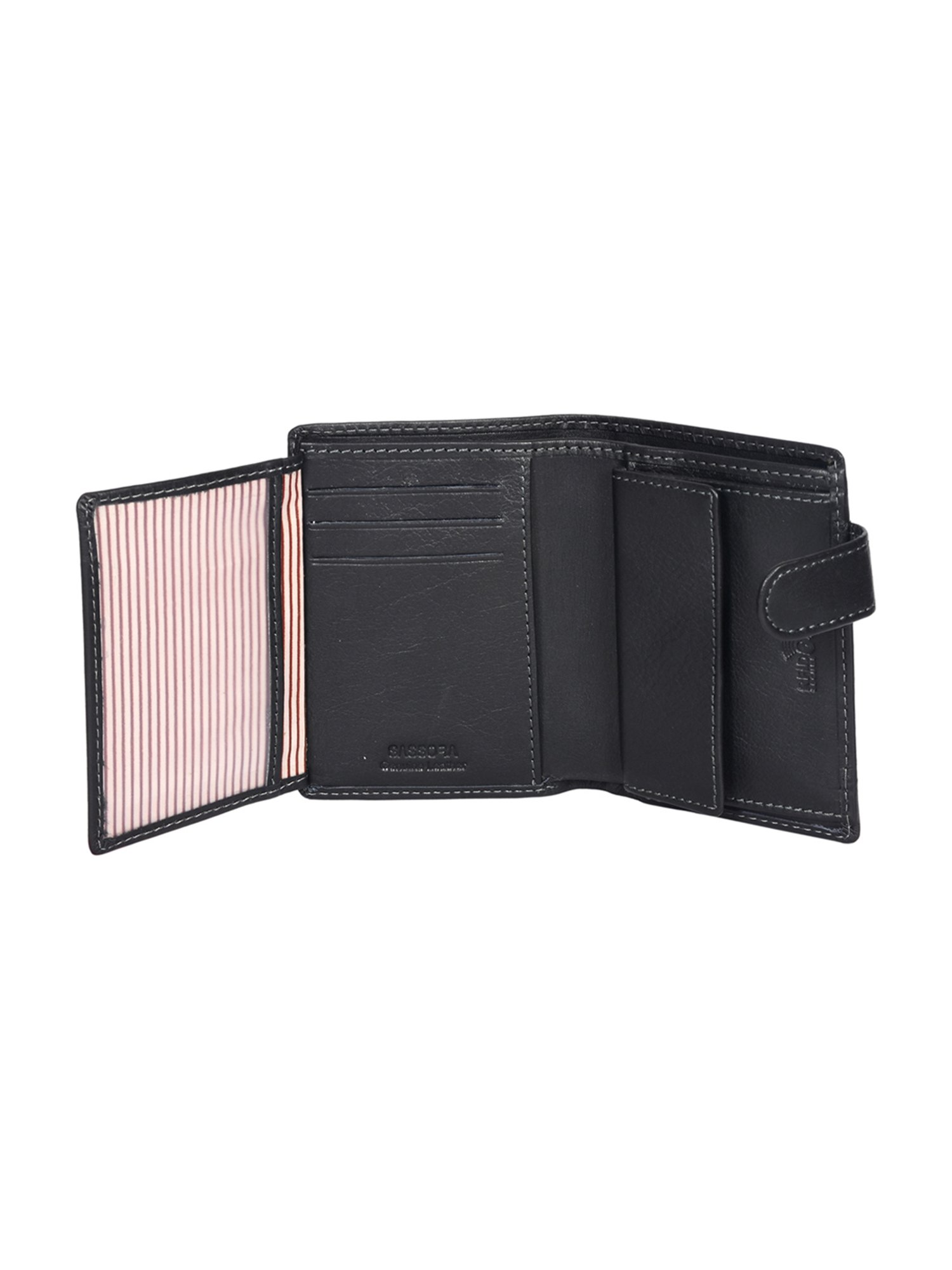 SASSORA Pablo Black Small Leather Notecase