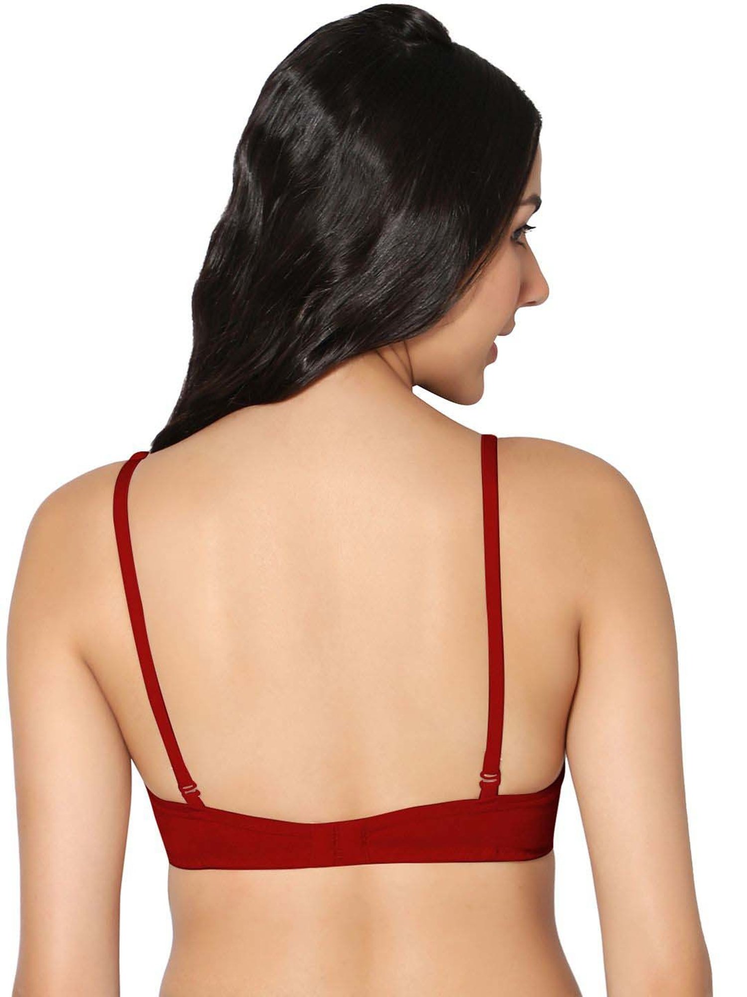 IN CARE Red & Pink Cotton T-Shirt Bras - Pack Of 2