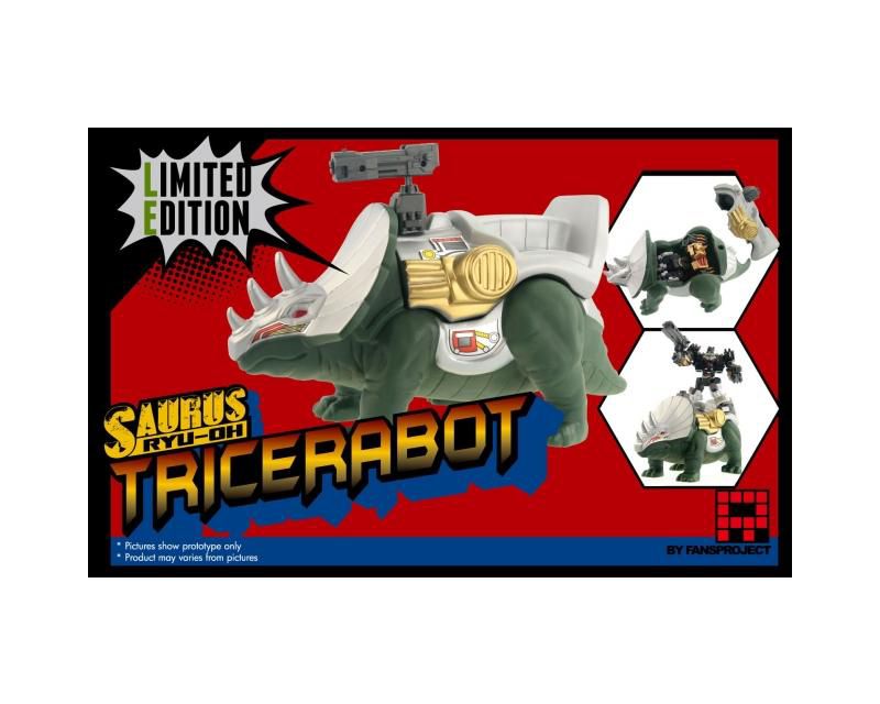Tricerabot Shell Limited Edition | Fansproject Saurus Ryu-oh Action figure accessories
