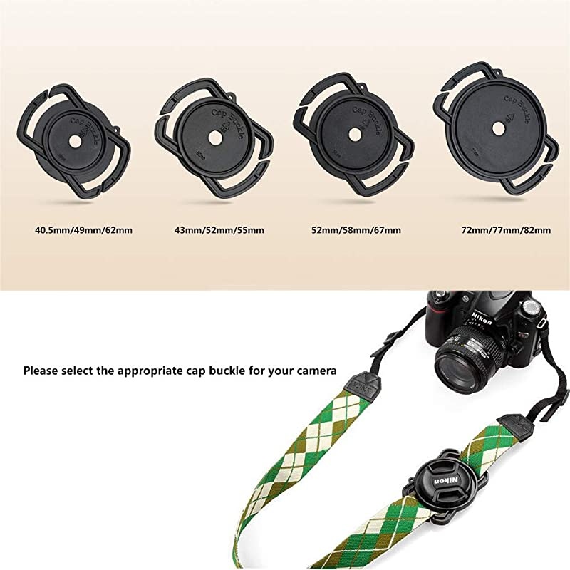 Camera Lens Cap Buckle Anti Lost Button Holder Keeper for Cameras Canon Nikon Sony Pentax Sigma DSLR/SLR/Evil (Anti-Lost Cap/72x77x82mm)