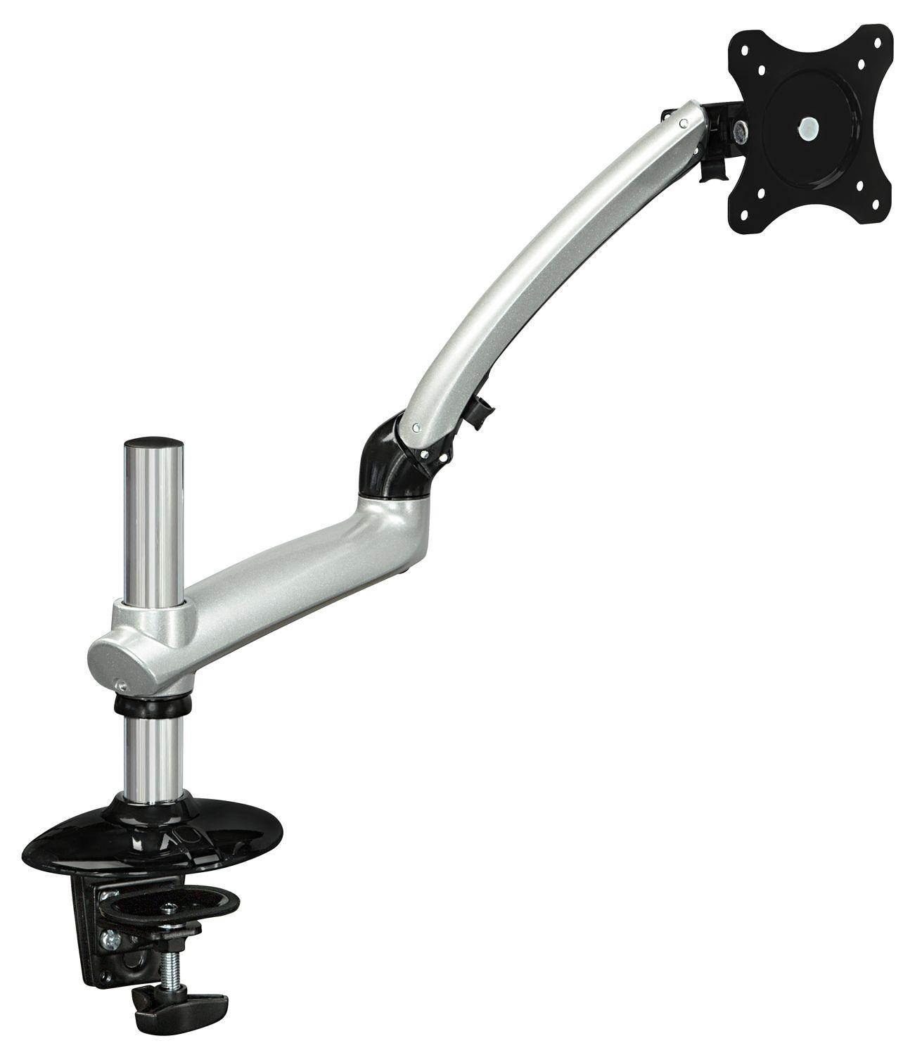 Mount-it! Expandable Desk Mount Spring Arm Clamp Base (Single Monitor, Dark Gray)
