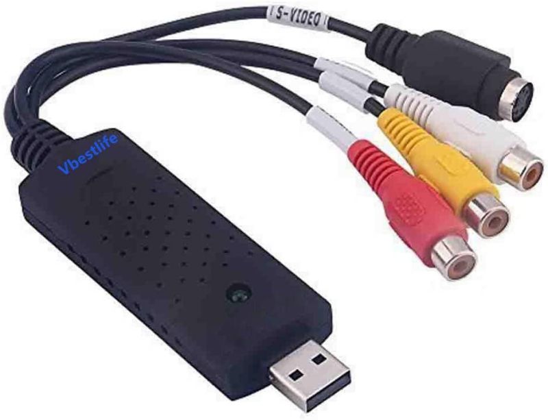 Yosoo USB 2.0 VHS to DVD RCA Converter Adapter Video Capture Card for Win XP 7