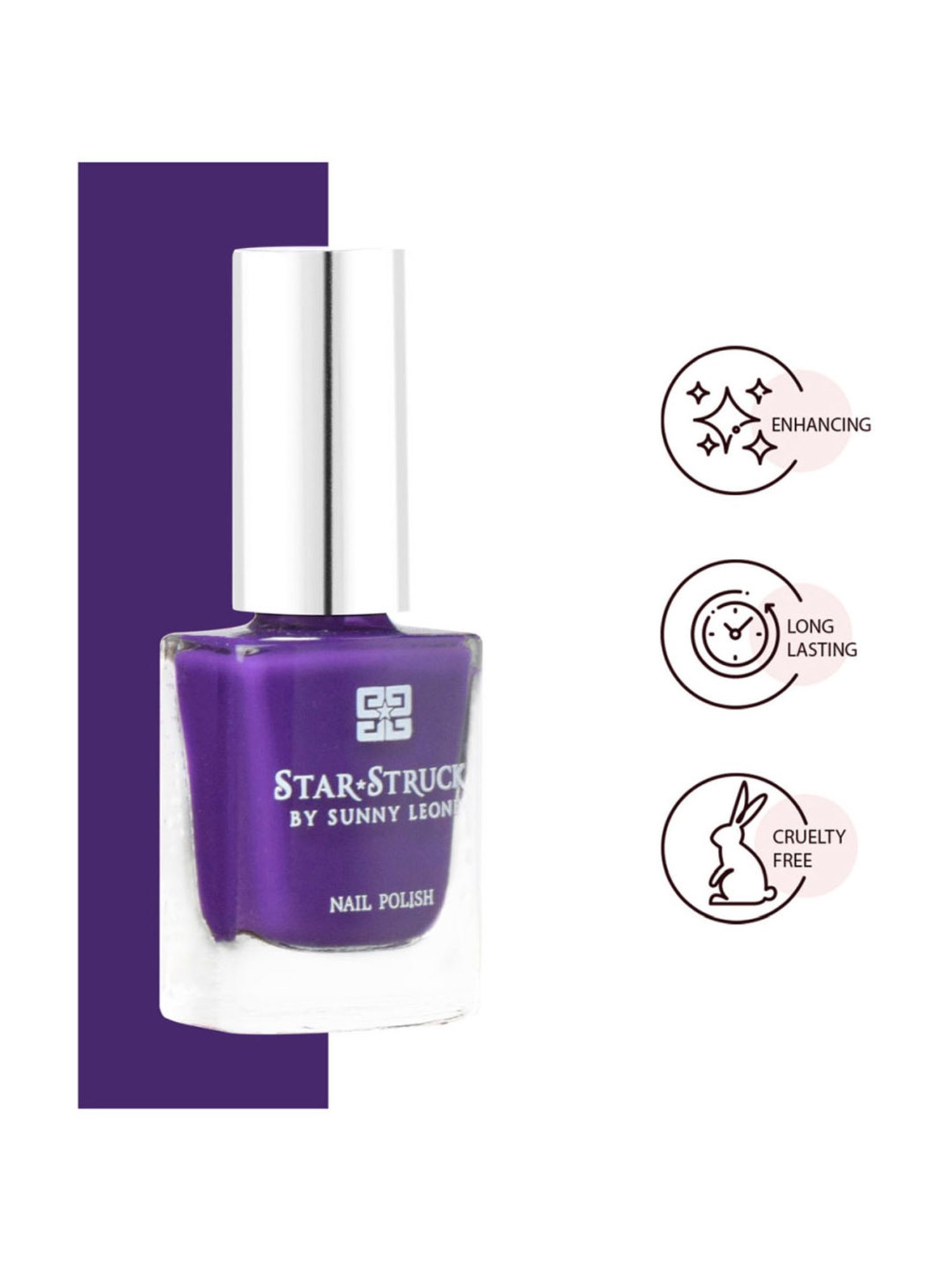 StarStruck By Sunny Leone Nail Polish Java Plum - 8 ml