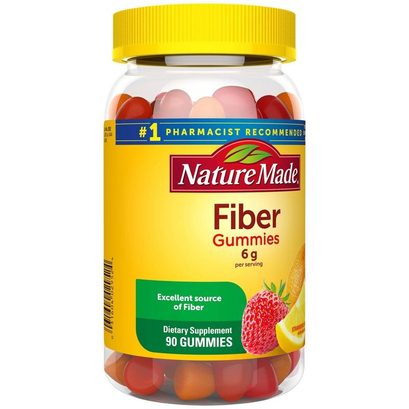Nature Made Fiber 6g Gummies - Fruit Flavors - 90ct