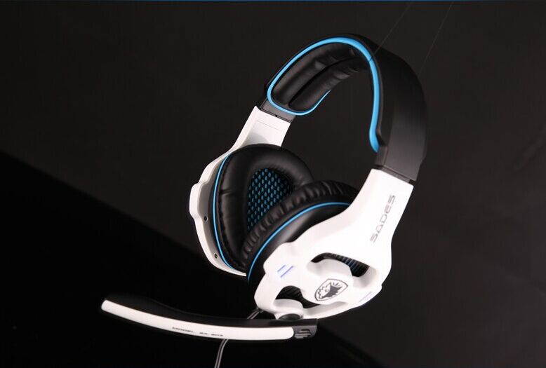 Sades SA-903 Top quality 7.1 channel professional gaming headset usb computer headphone with mic deep bass earphone