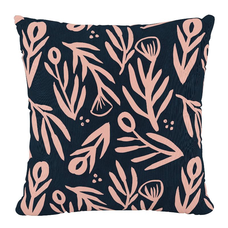 18.5" 2pk Hatteras Black Throw Pillows Black - Pillow Perfect