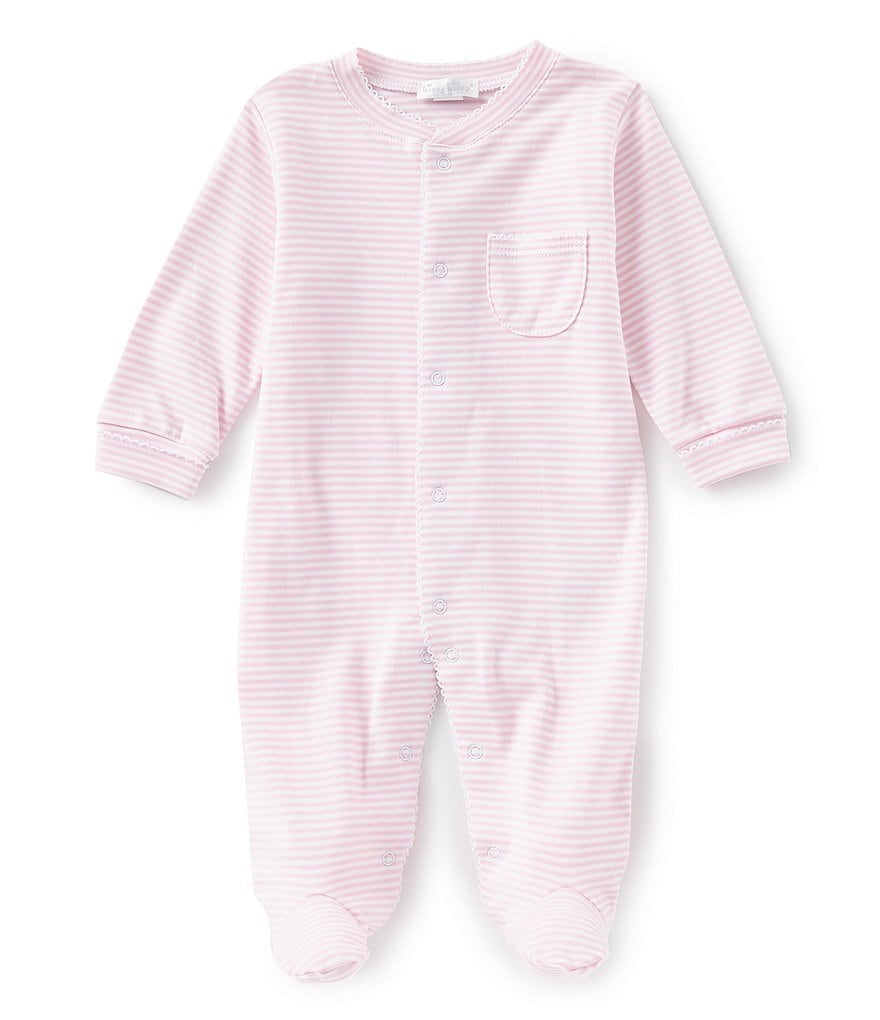 Kissy Kissy Baby Girl Newborn-9 Months Stripe Footed Coveralls