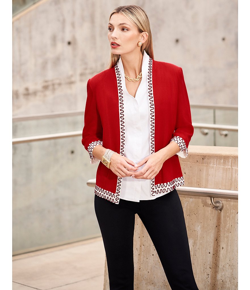 Misook Sleeveless Stand Collar Neck Washable Blouse